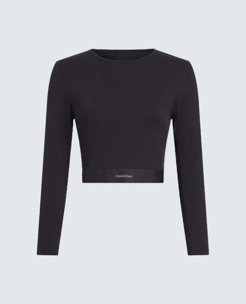 Calvin Klein Modern Rib Cropped Lounge T-shirt